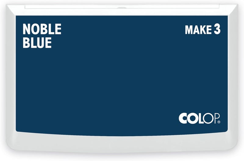 Colop Make Series, Ink Stamp Pads, with Non-Toxic Premium Ink, Water-Based Acid-Free (Noble Blue, Make 3-3-1/2" x 6-1/4") - Image 1